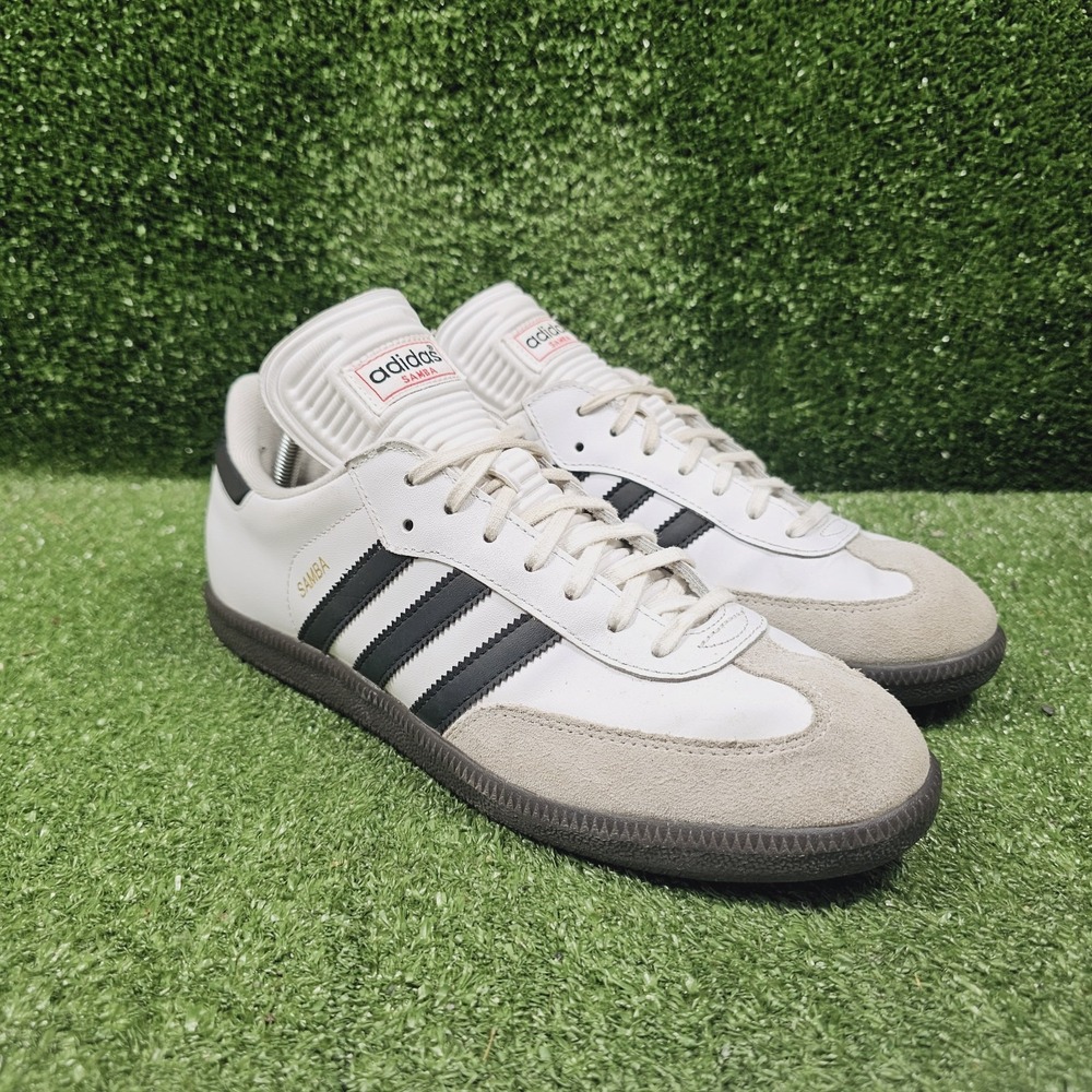 Adidas Samba Classic White Core Black Gum Athletic Indoor Sneakers Mens 10